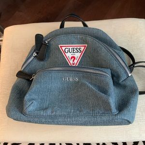 Guess small denim backpack